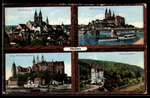 AK Meissen, Schlossberg, Albrechtsburg, Weinschlösschen