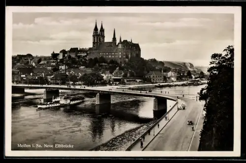 AK Meissen i. Sa., Neue Elbbrücke