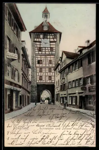 AK Konstanz, Schnetztor und Johann Huss Haus