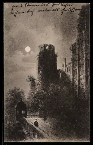 AK Heidelberg, Schloss im Mondschein
