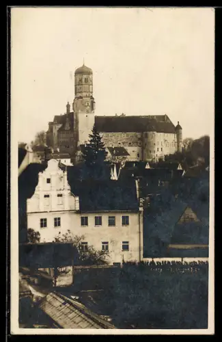Foto-AK Dillingen /Donau, Schloss auf Anhöhe