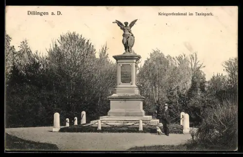 AK Dillingen a. D., Kriegerdenkmal im Taxispark