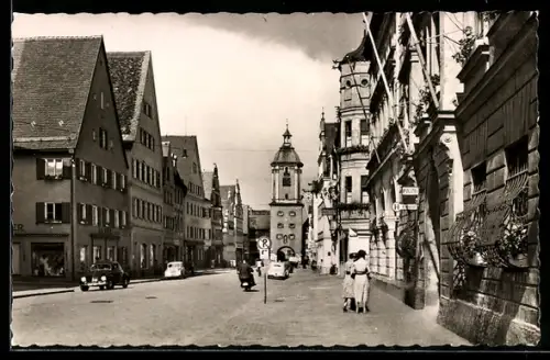 AK Dillingen a. Donau, Königstrasse, VW-Käfer