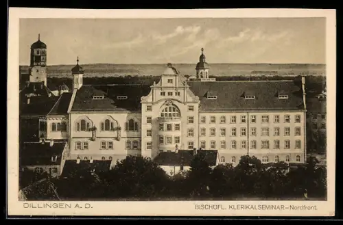 AK Dillingen a. D., Bischöfliches Klerikalseminar, Nordfront