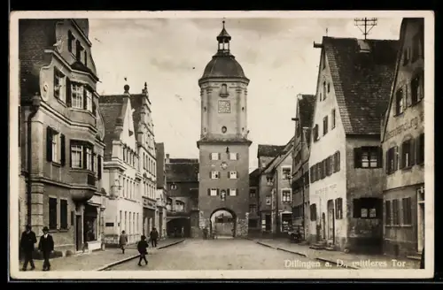 AK Dillingen a. D., Mittleres Tor, Königstrasse