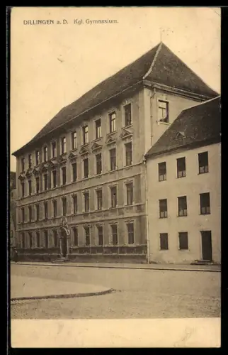 AK Dillingen a. D., Partie am Königl. Gymnasium