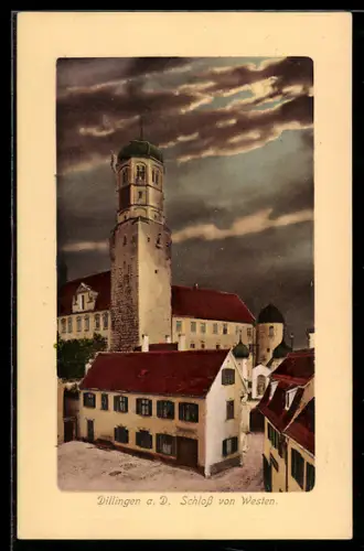 AK Dillingen a. D., Schloss von Westen