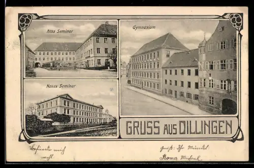 AK Dillingen, Gymnasium, Altes und Neues Seminar, Aussenansichten