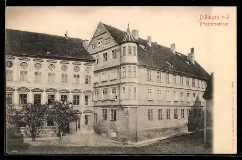 AK Dillingen a. D., Priesterseminar in der Aussenansicht