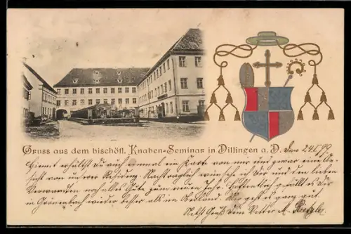 AK Dillingen a. D., Knaben-Seminar mit Wappen