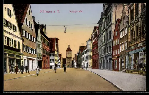 AK Dillingen, Blick in die Königstrasse