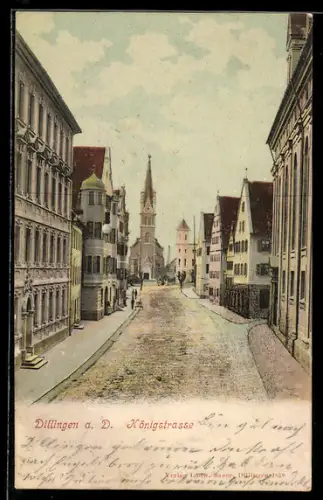 AK Dillingen a. D., Partie in der Königstrasse