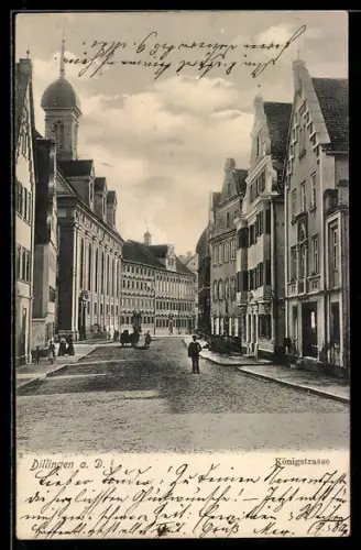 AK Dillingen a. D., Partie in der Königstrasse