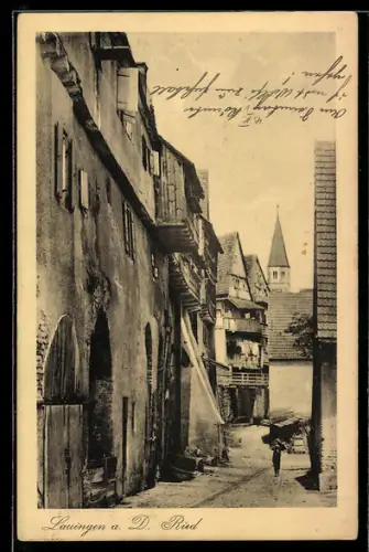 AK Lauingen a. D., Ried-Strasse, Kirche