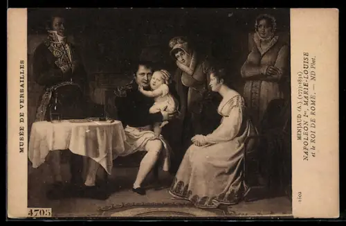 AK Napoleon Ier, Marie-Louise et le Roi de Rome