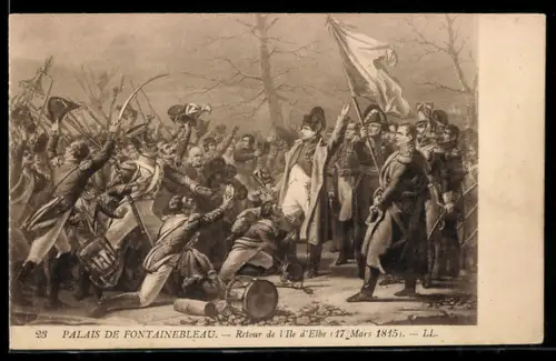 AK Napoleon, Retour de l`Ile d`Elbe