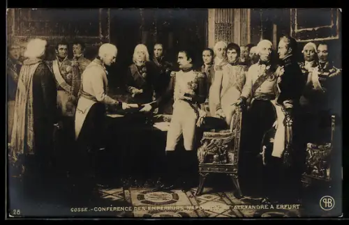 AK Erfurt, Conférence des Empereurs Napoléon et Alexandre