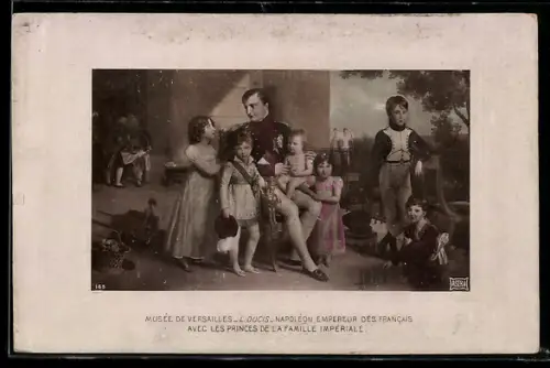 Künstler-AK Napoléon Empereur des Francais avec les Princes de la Famille Impériale