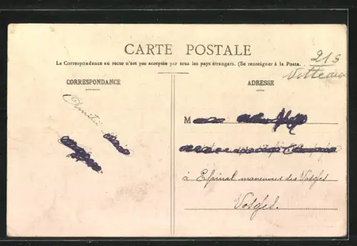 AK Vitteaux, la Rue de l'Eglise