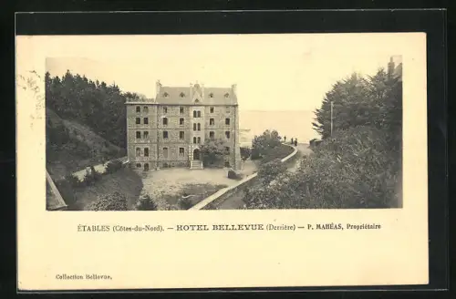 AK Étables, Hotel Bellevue, Seitenansicht