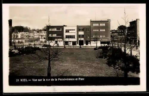 AK Kiel, Vue sur la rue de la Persévérance et Parc