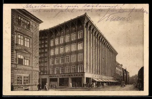 AK Troppau /Opava, Obchodni dum Breda & Weinstein, Warenhaus Meyer & Co.