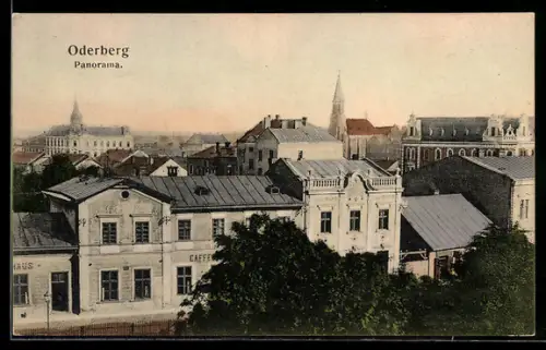 AK Oderberg, Panorama der Stadt