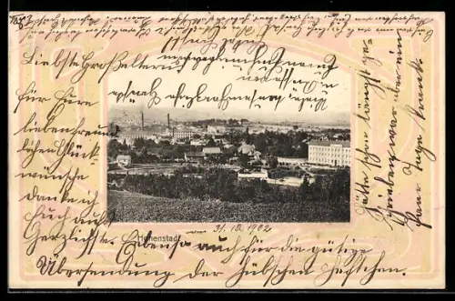 AK Hohenstadt, Panorama, Passepartout
