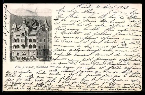 AK Karlsbad, Villa Asgard