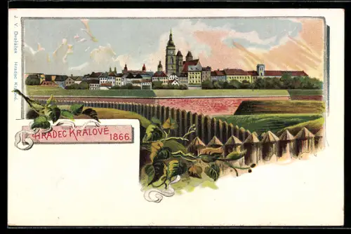 AK Königgrätz / Hradec Kralove, Gesamtansicht