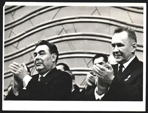 Fotografie Leonid Breschnew und Alexei Nikolajewitsch Kossygin im Kremlpalast
