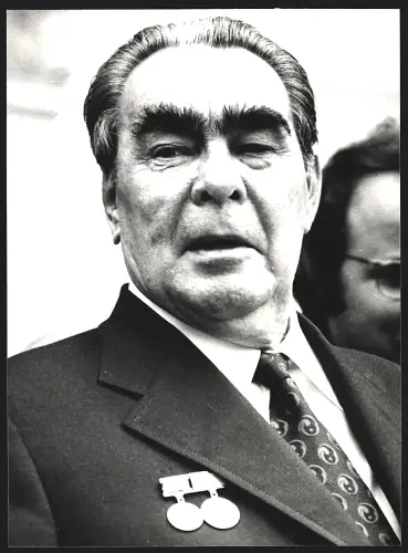 Fotografie Breschnew auf Besuch in Bonn 1978