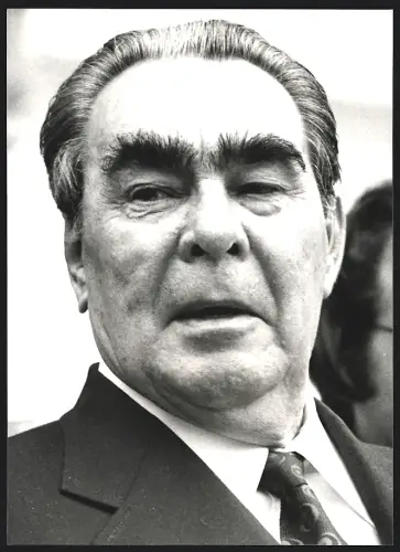 Fotografie Generalsekretär des ZK der KPdSU Leonid Breschnew im Portrait