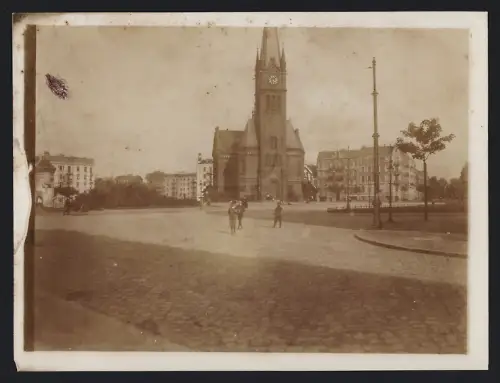 Fotografie Ansicht Hamburg-Eimsbüttel, Blick zur Apostelkirche
