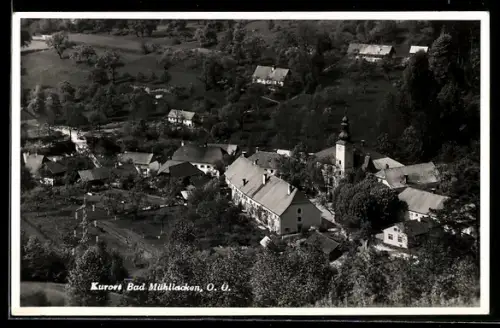 AK Bad Mühllacken /O. Ö., Totalansicht mit Kirche aus der Vogelschau