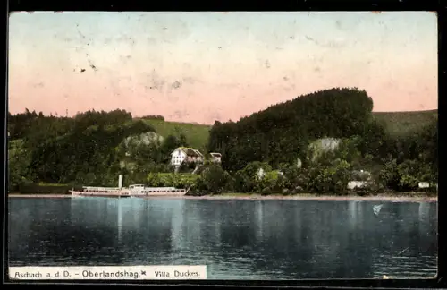 AK Aschach a. d. D., Villa Duckes