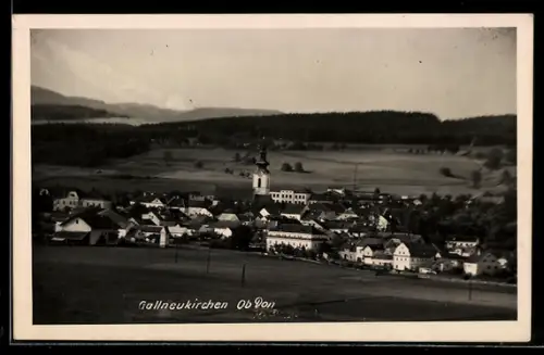 AK Gallneukirchen, Panorama mit Ort aus der Vogelschau