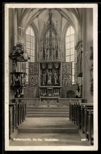 AK Kefermarkt /Ob. Öst., Kirche, Hochaltar