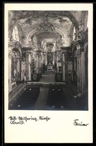 AK Wilhering /O. Ö., Stift Wilhering, Innenansicht der Klosterkirche