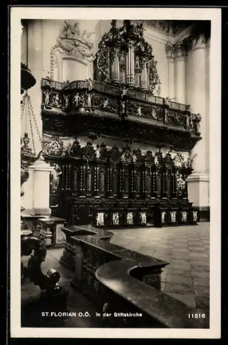 AK St. Florian /O.Ö., In der Stiftskirche