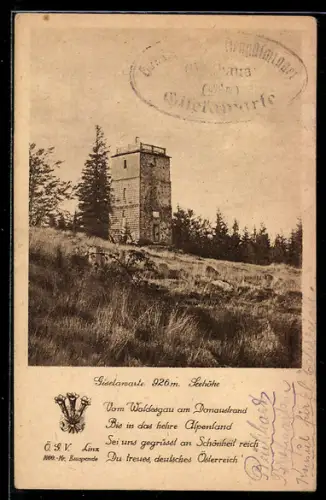 AK Lichtenberg /O. Ö., Giselawarte, Aussichtsturm