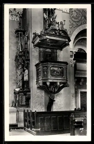 AK Reichenthal /O.Ö., Kirche, Kanzel
