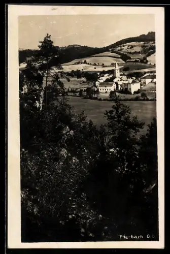 AK Pierbach /O.Ö., Panorama mit Ort u. Kirche
