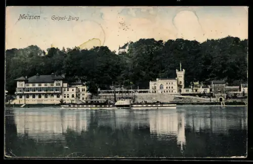 AK Meissen, Gasthaus Geipel-Burg