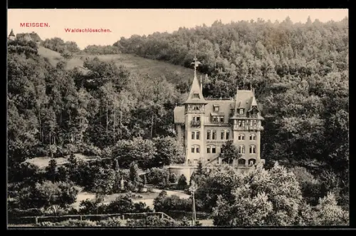 AK Meissen, Gasthaus Waldschlösschen