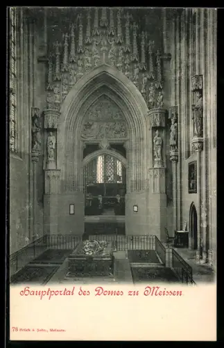 AK Meissen, Dom, Hauptportal