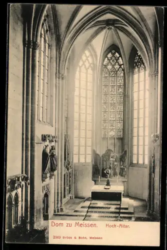 AK Meissen, Hoch-Altar im Dom