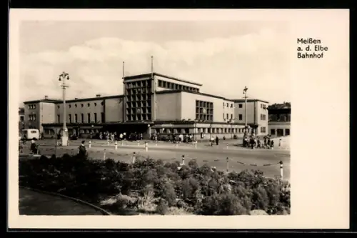 AK Meissen a. d. Elbe, Bahnhof