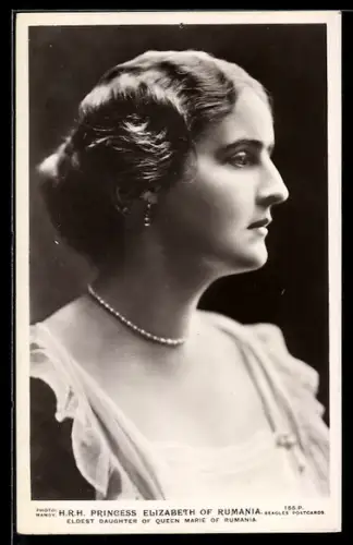 AK H. R. H. Princess Elizabeth of Rumania, Eldest Daughter of Queen Marie of Rumania