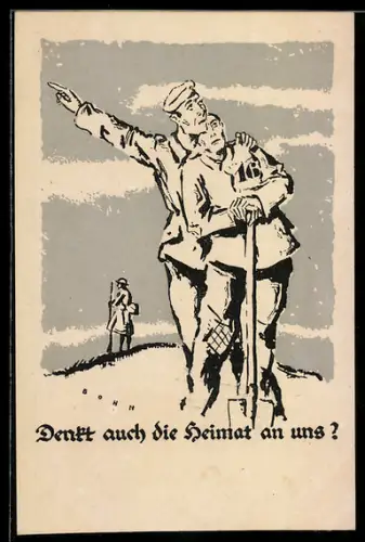 AK Kriegsgefangene, POW sorgen sich um Anteilnahme in der Heimat